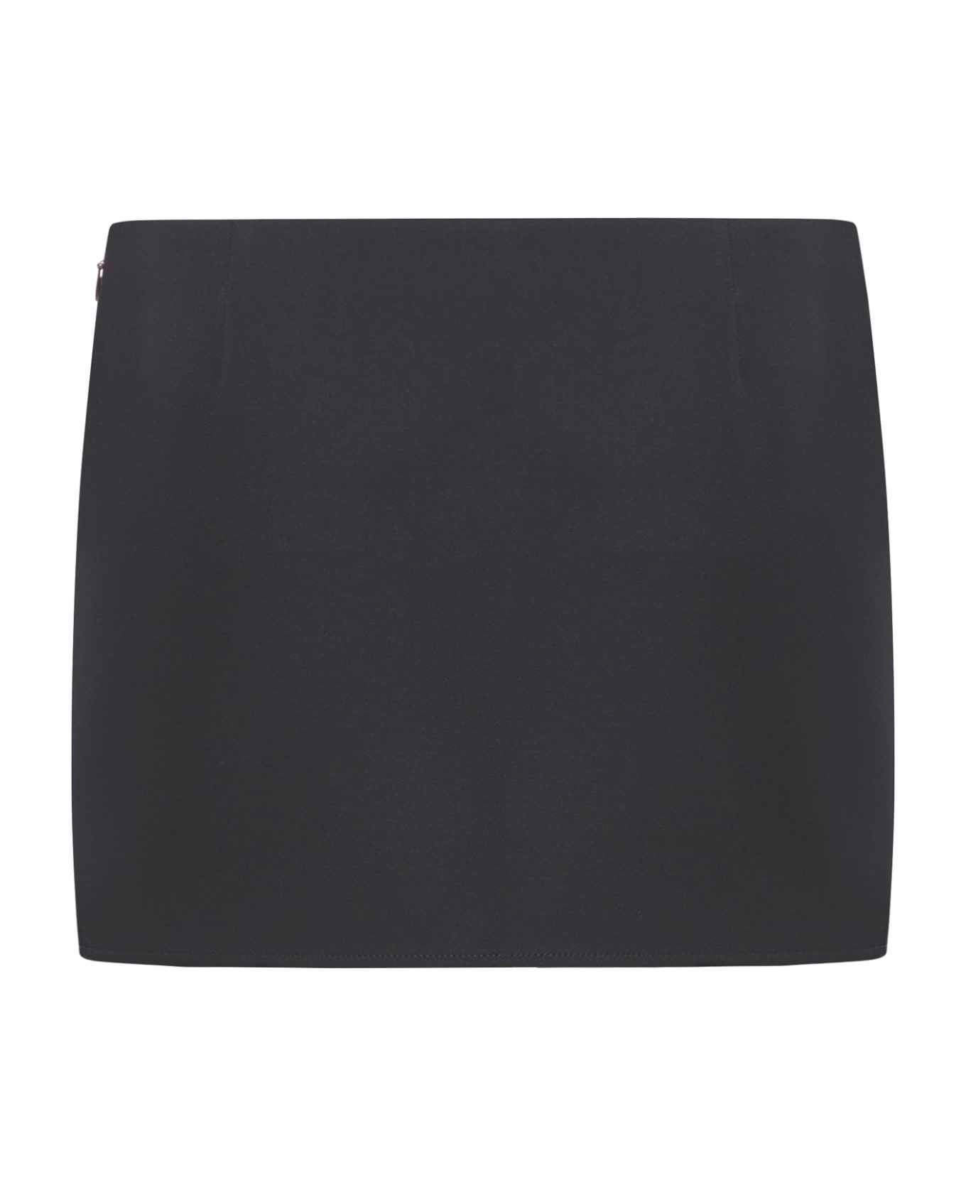 Black Grain De Poudre Mii Skirt - 2