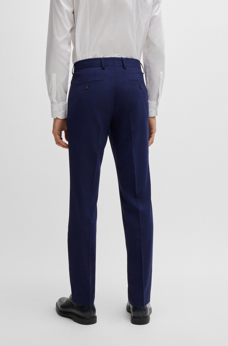 SLIM-FIT THREE-PIECE SUIT IN CHECKED STRETCH FABRIC 8