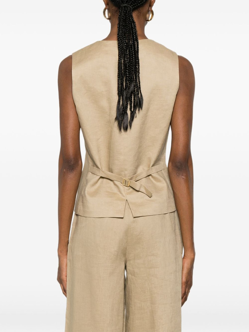 Carnet V-neck button-up waistcoat 4