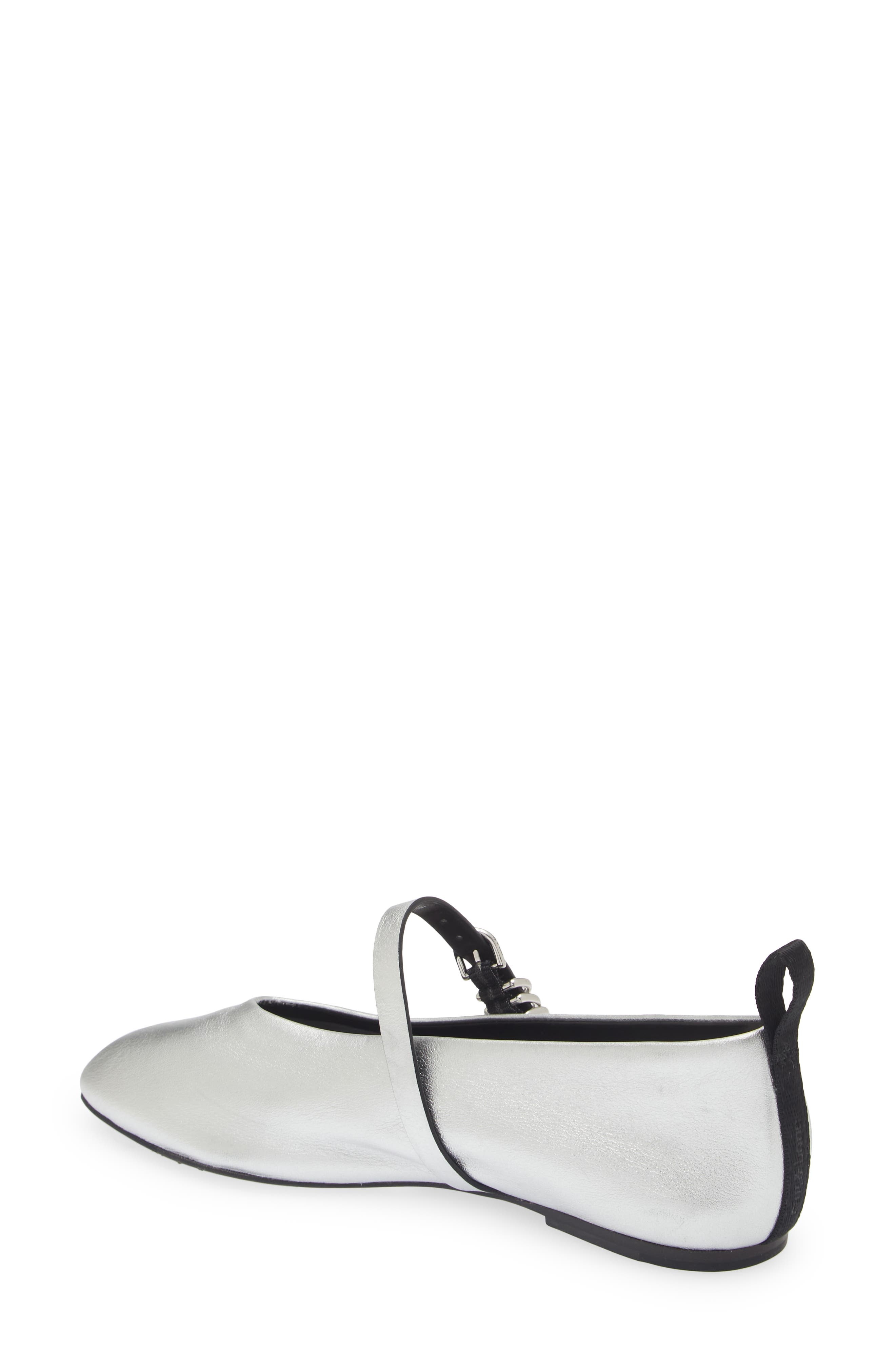 rag & bone Spire Mary Jane Flat in Slvr at Nordstrom - 2