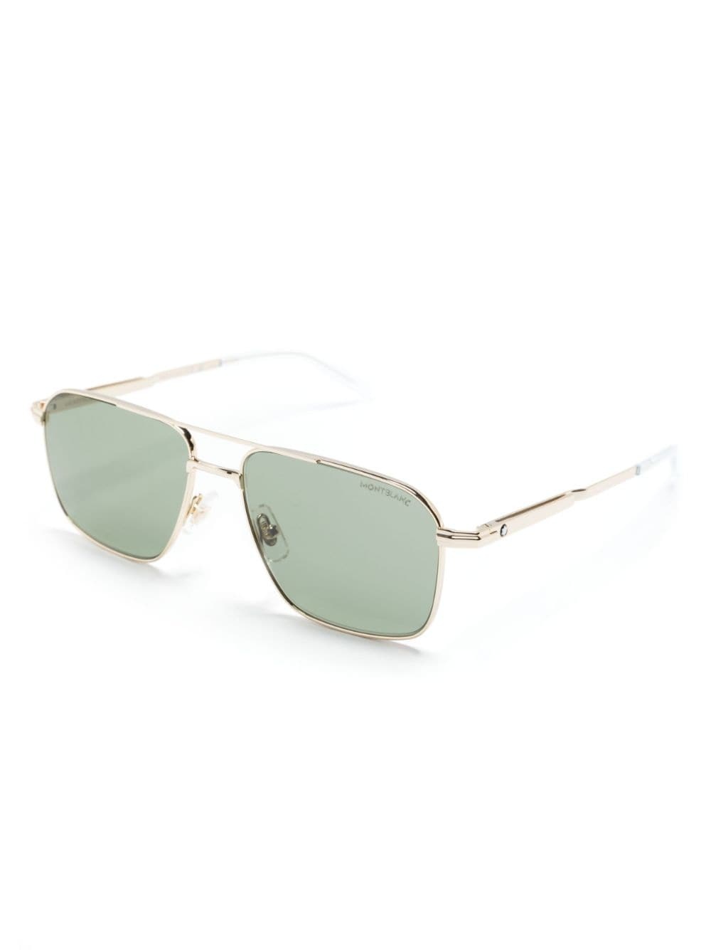 logo-plaque square-frame sunglasses - 2