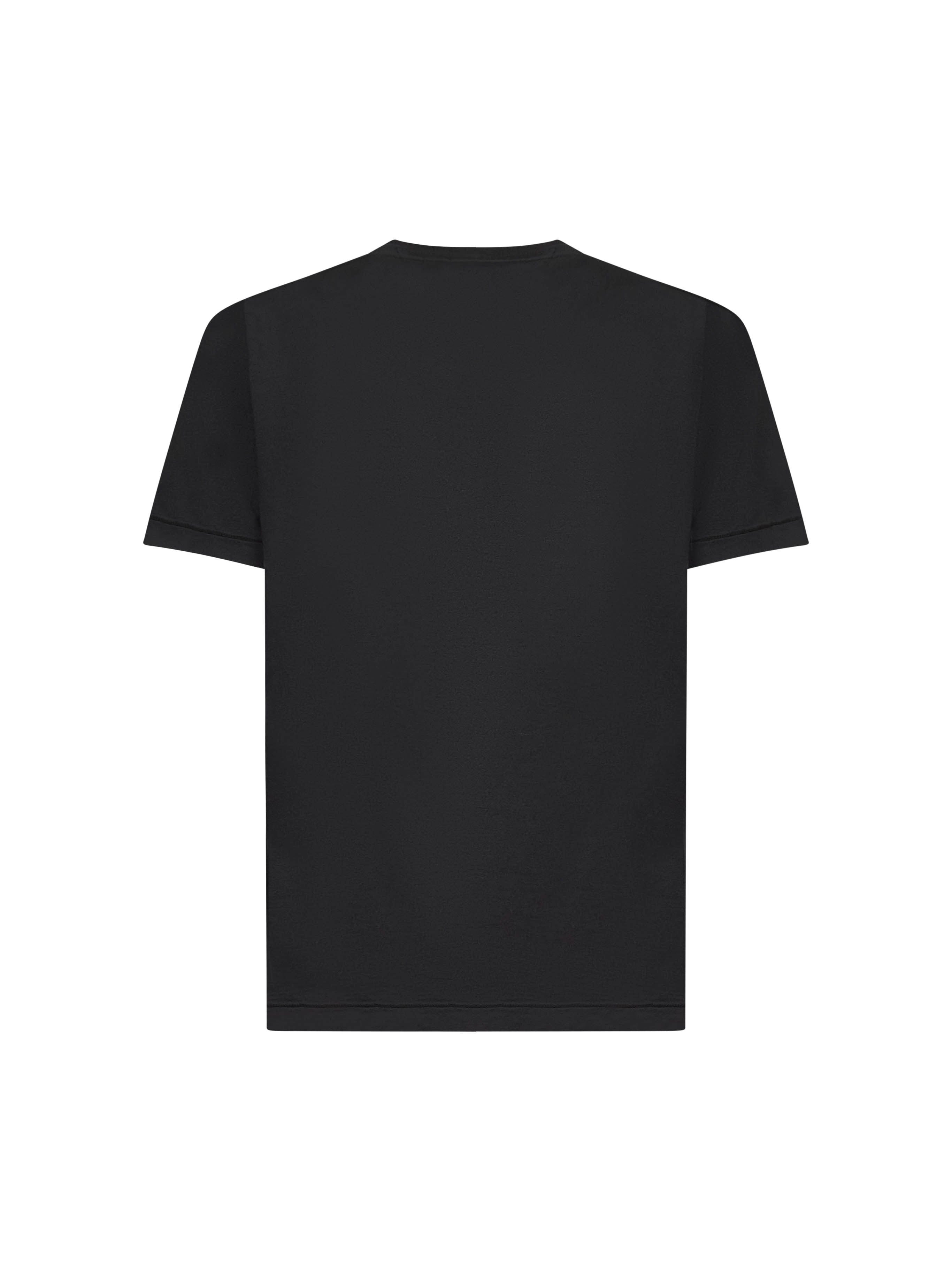 Black jersey Compass patch T-shirt - 2