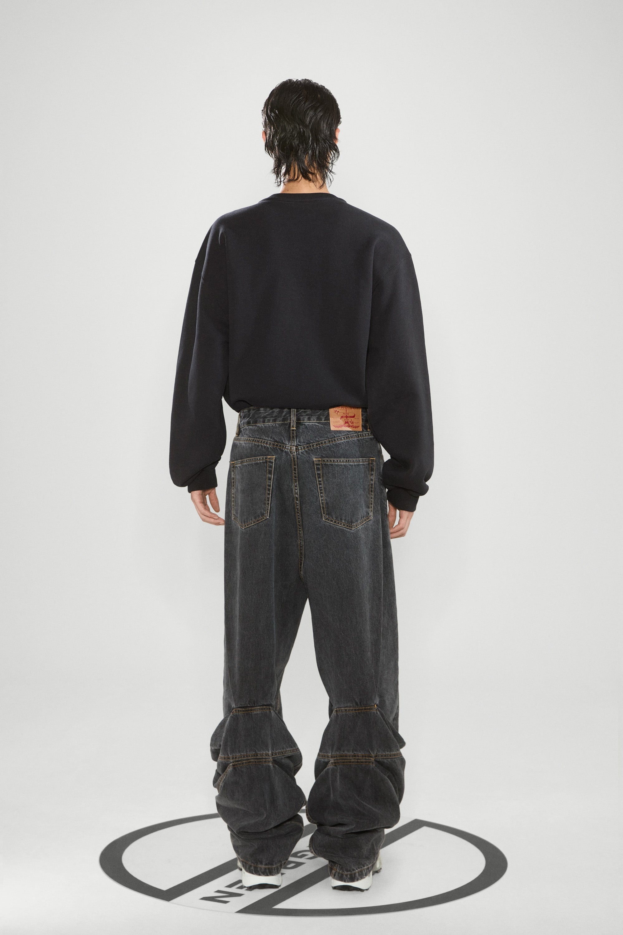 Evergreen Draped Cuff Jeans - 5