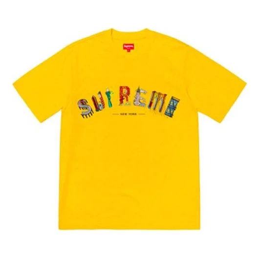 Supreme SS19 City Arc Tee Yellow Logo Tee SUP-SS19-477 - 1