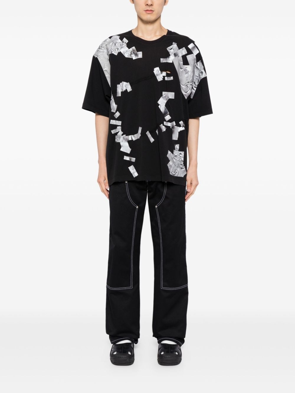 gaffer tape repair t-shirt - 2