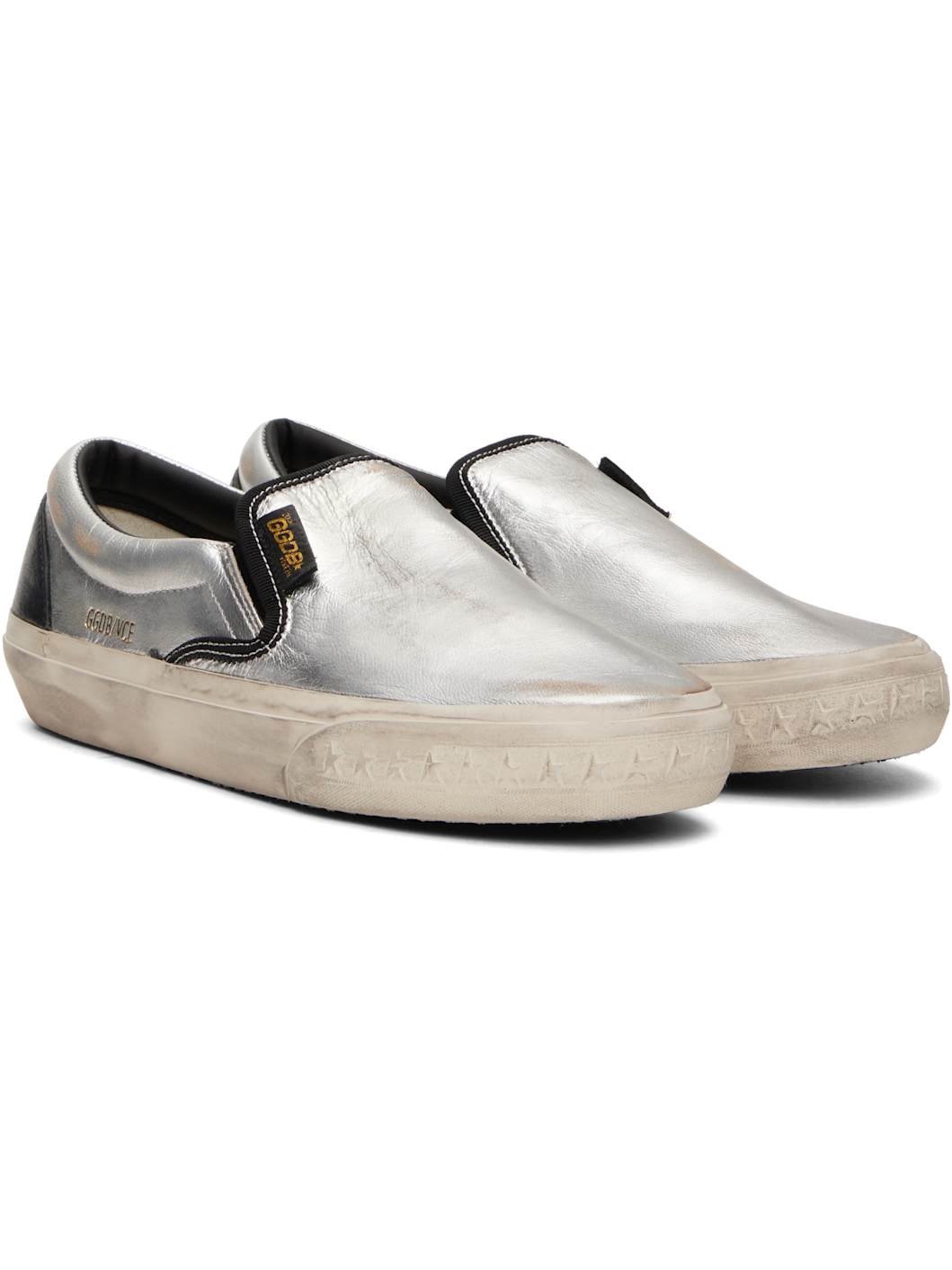 Silver & Black VCE Penstar Sneakers - 4