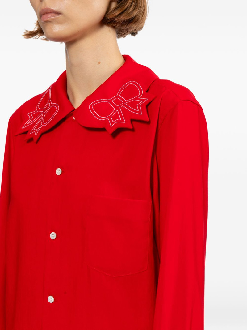 bows embroidered shirt 5