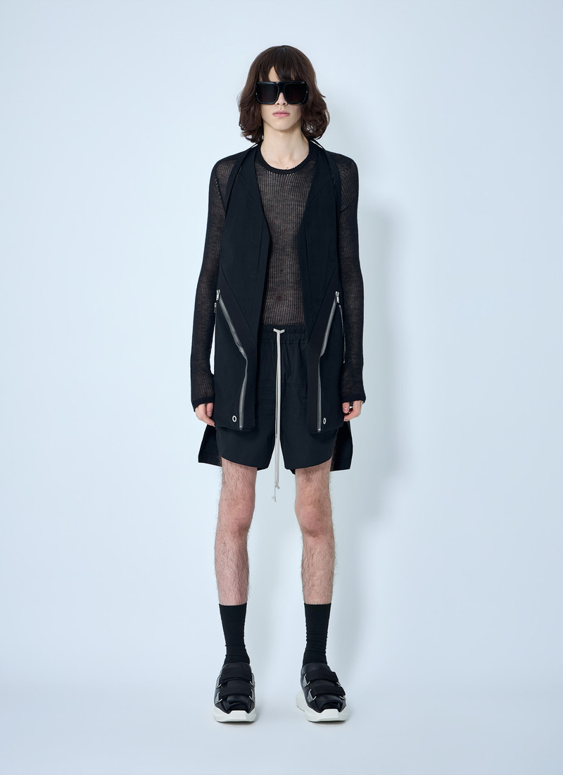 Rick Owens Asymmetric Zip Detail Vest outlook