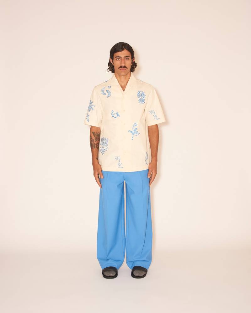 BODIL - Short sleeve shirt - Creme 3