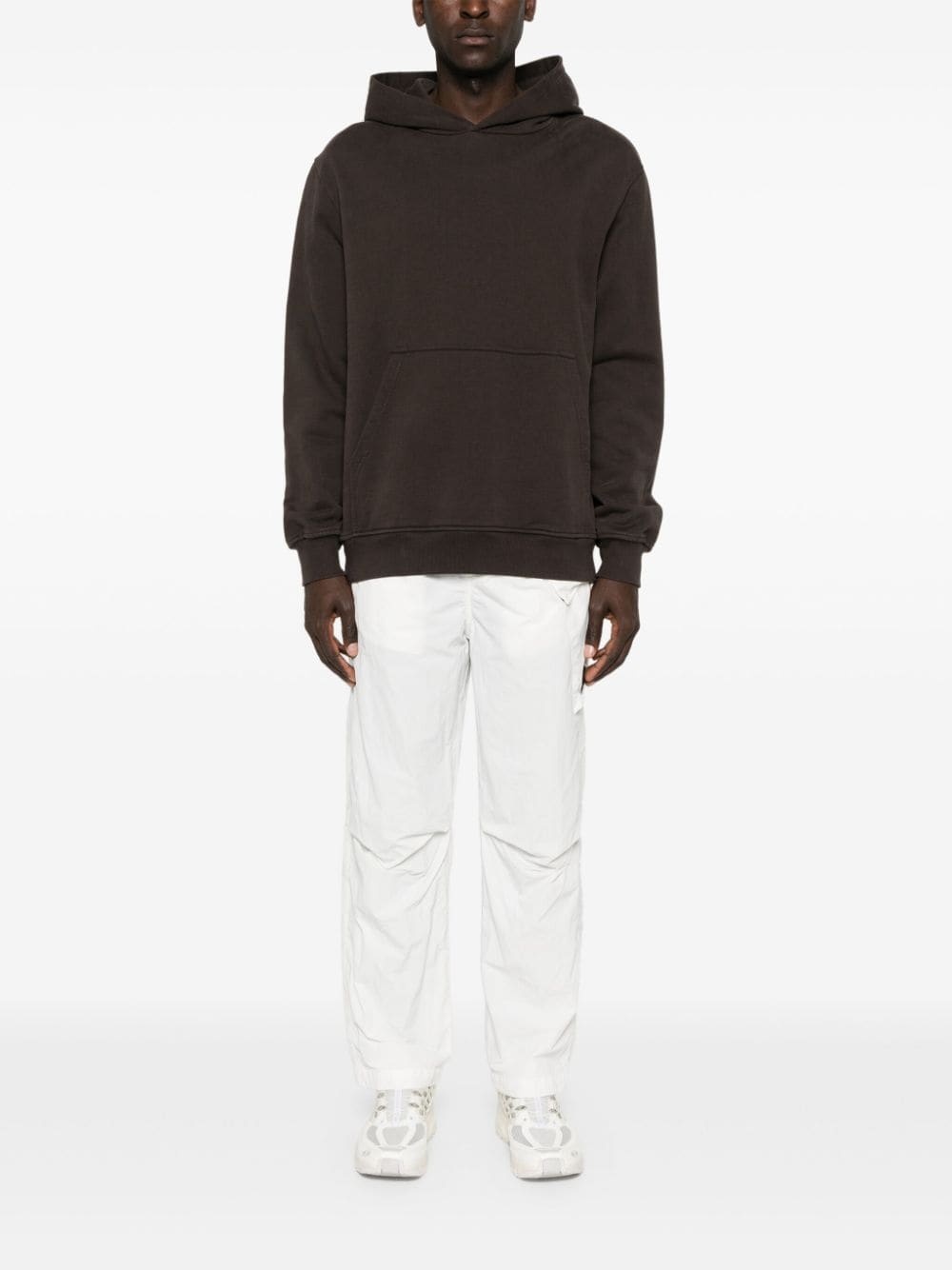 Lens-detail tapered-leg trousers - 2
