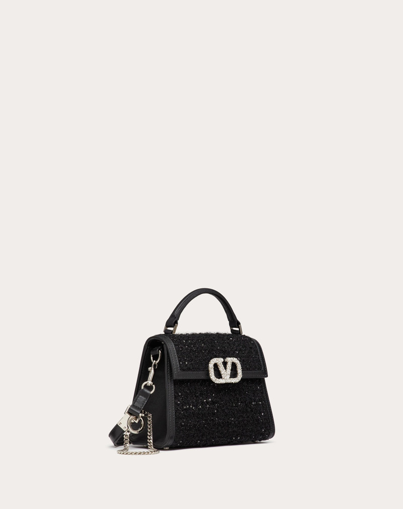 MINI VSLING TWEED HANDBAG 3