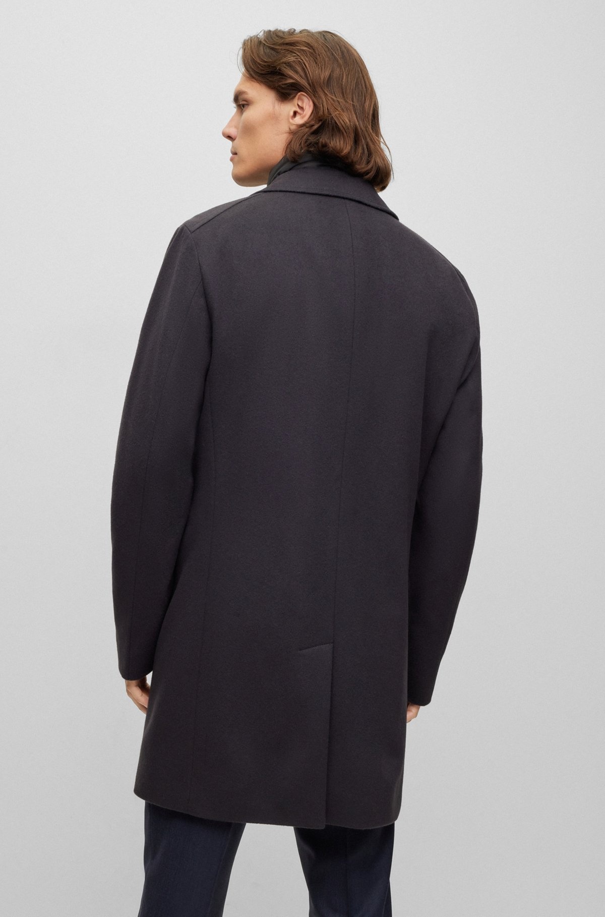 WOOL-BLEND COAT WITH ZIP-UP INNER - 5