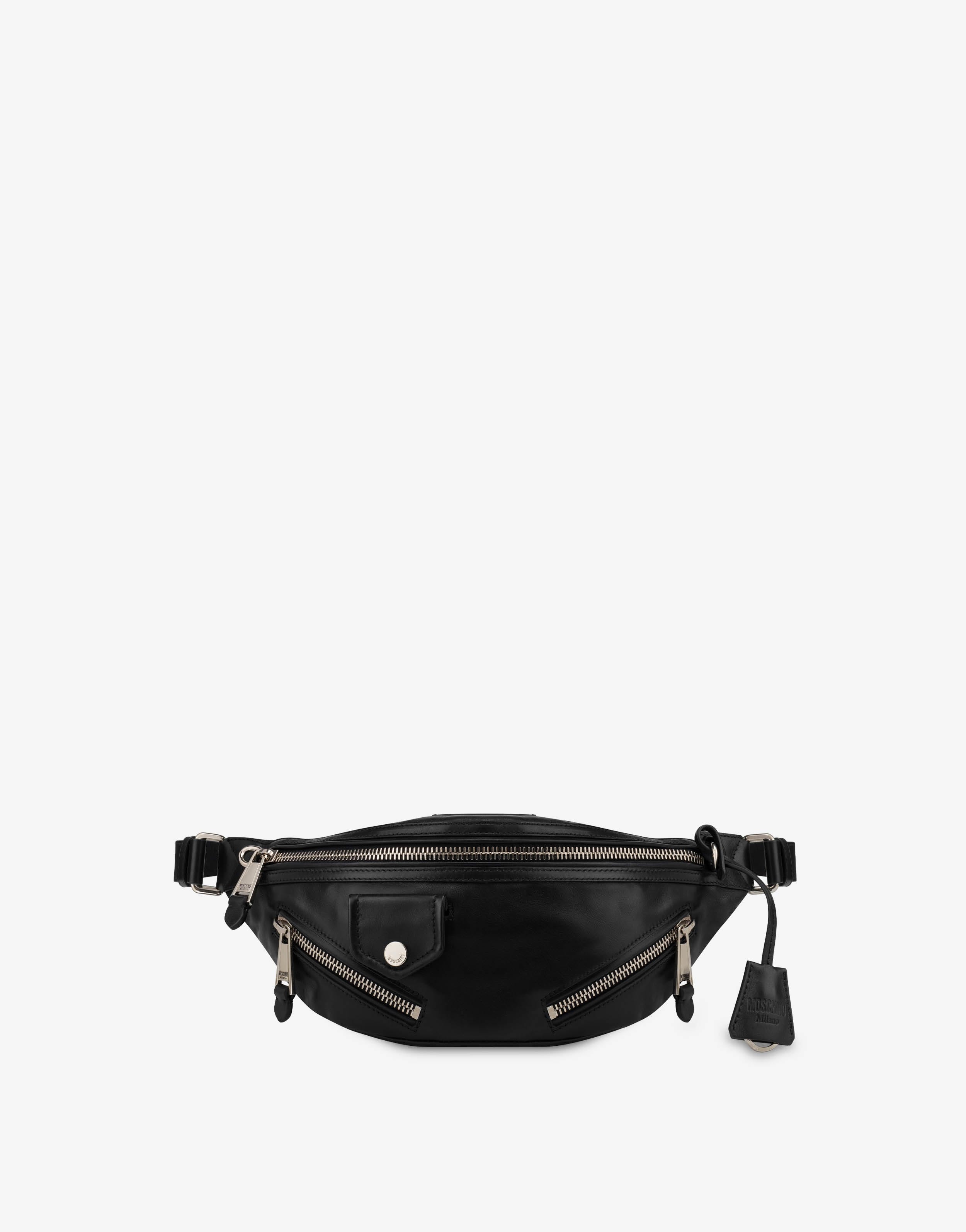 BIKER CALFSKIN WAIST BAG - 1