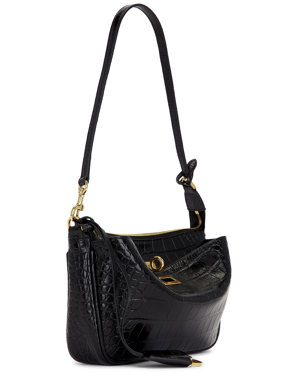 Rodeo Sling Embossed Croc Pochette Bag - 4