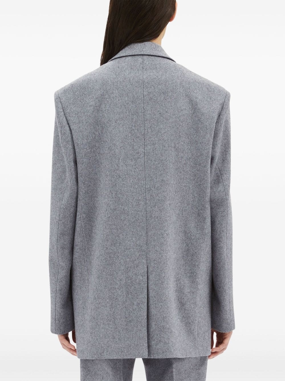 eyelet-embellished single-breasted blazer - 4