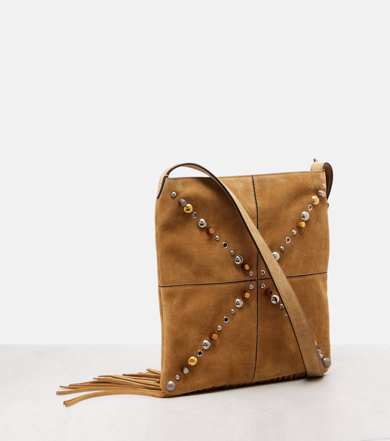 Nellcôte Medium suede shoulder bag 4