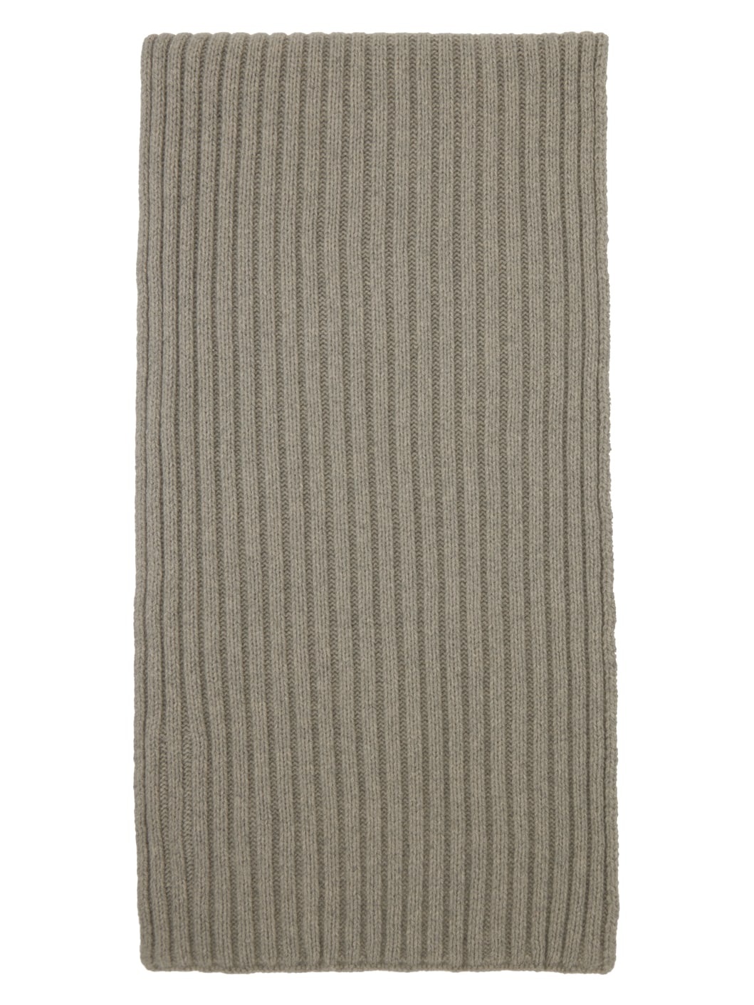 Gray Ribbed Scarf - 2