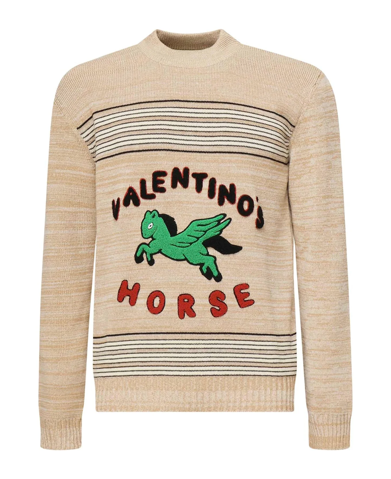 Wool And Cotton Sweater With Logo - 1