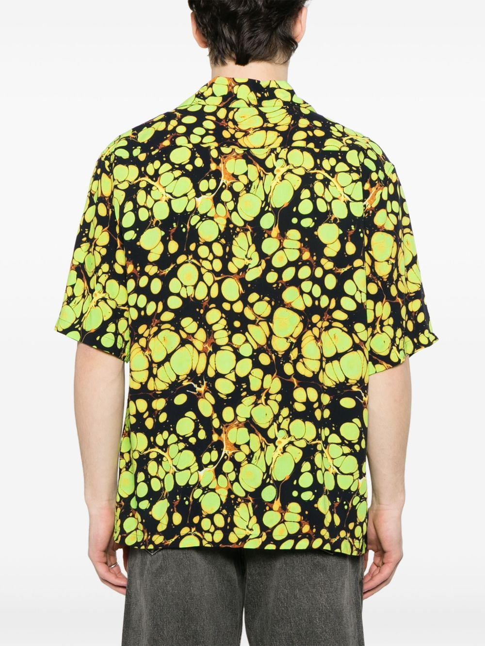 Martine Rose Men Bowling Shirt With Print - 3
