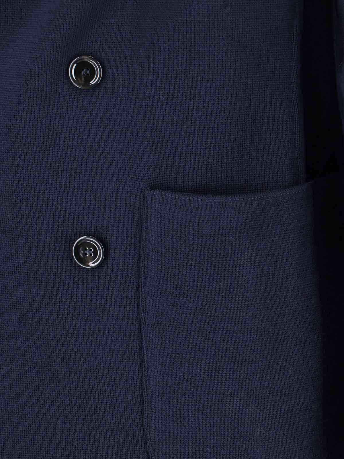 DOUBLE-BREASTED VIRGIN WOOL BLAZER - 5