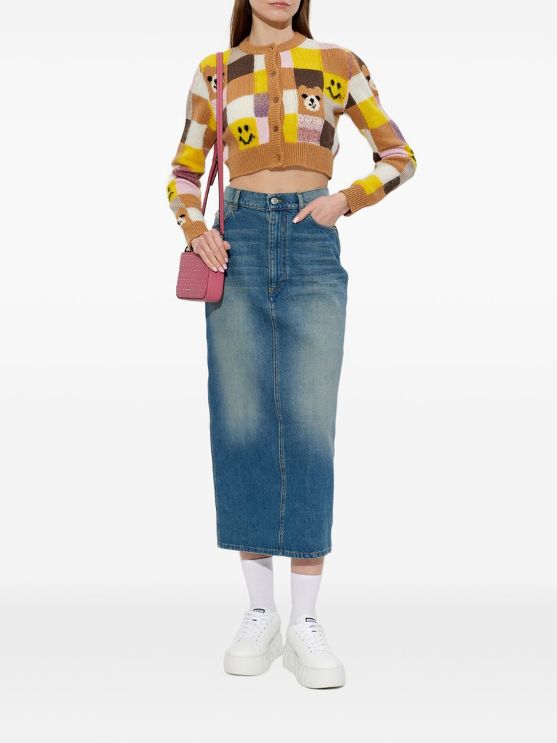 Moschino logo-label midi skirt outlook