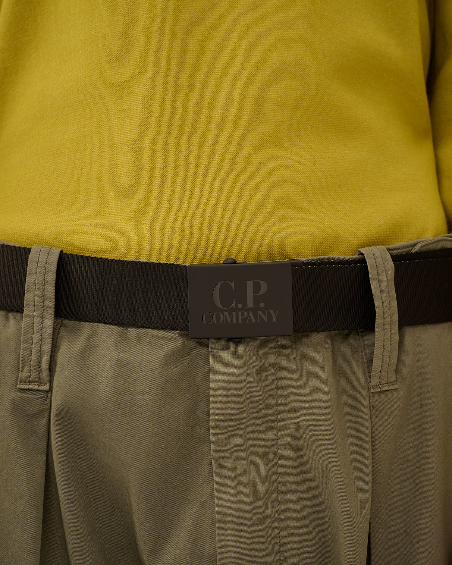 Double Color Tape Logo Belt - 4