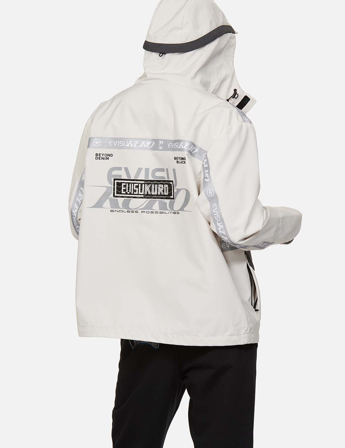 Logo Print Tape Seam Shell Jacket - 4