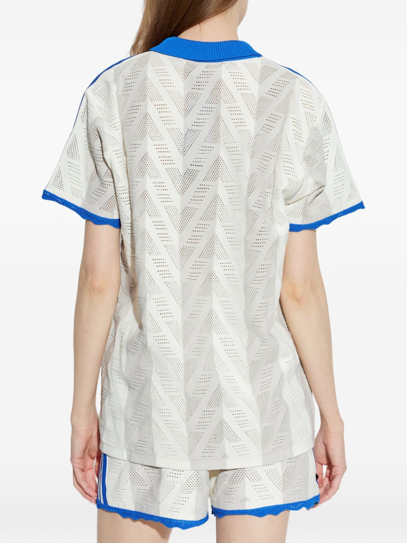 pierced V-neck T-shirt 4