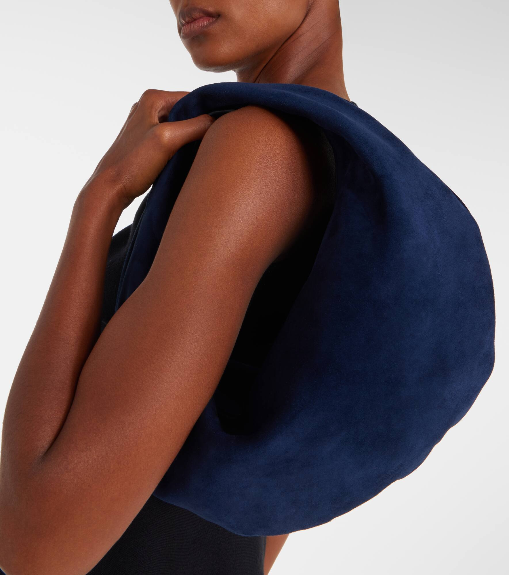 Olivia Medium suede shoulder bag - 7