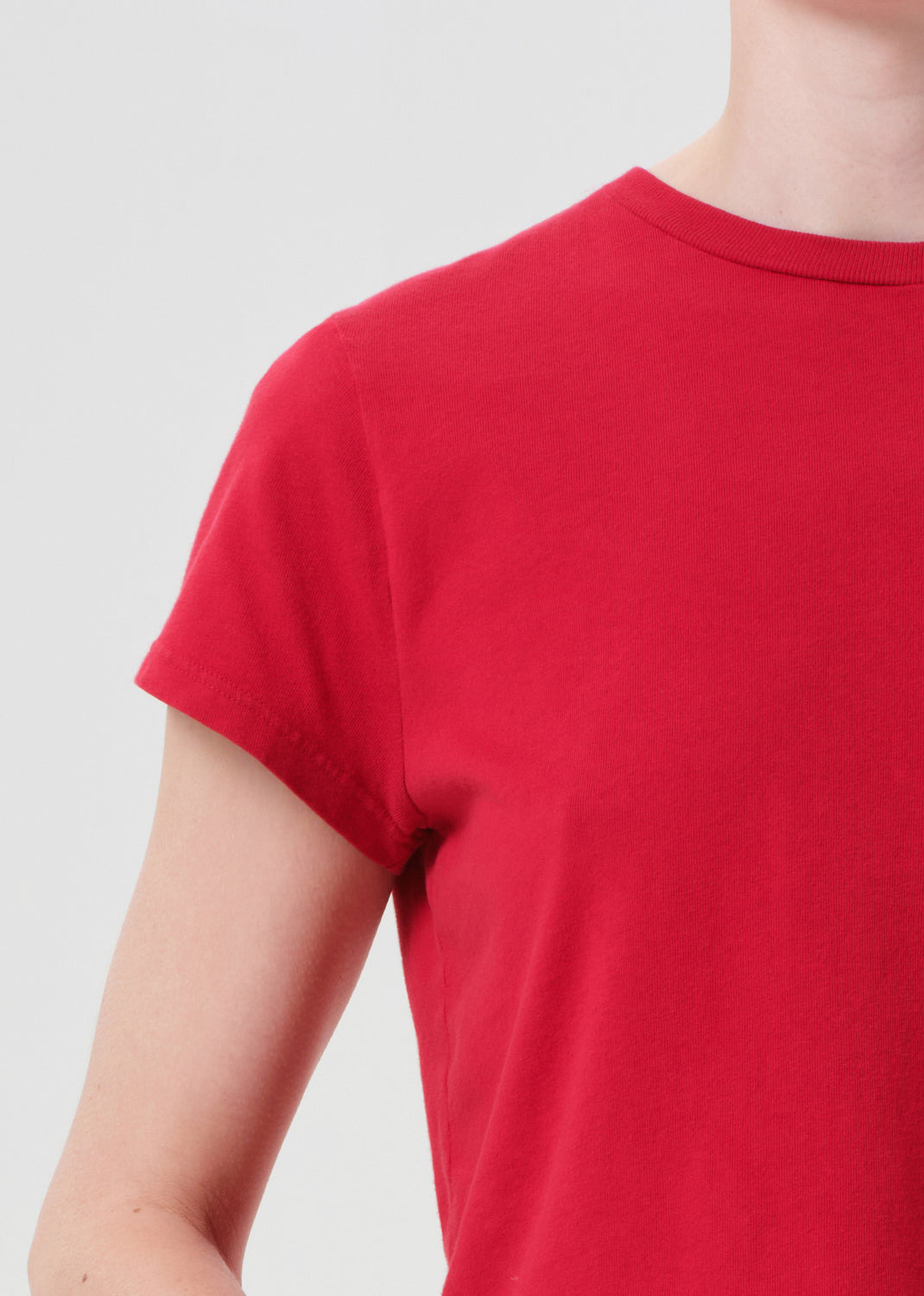 ADINE SHRUNKEN TEE IN TOMATO - 7