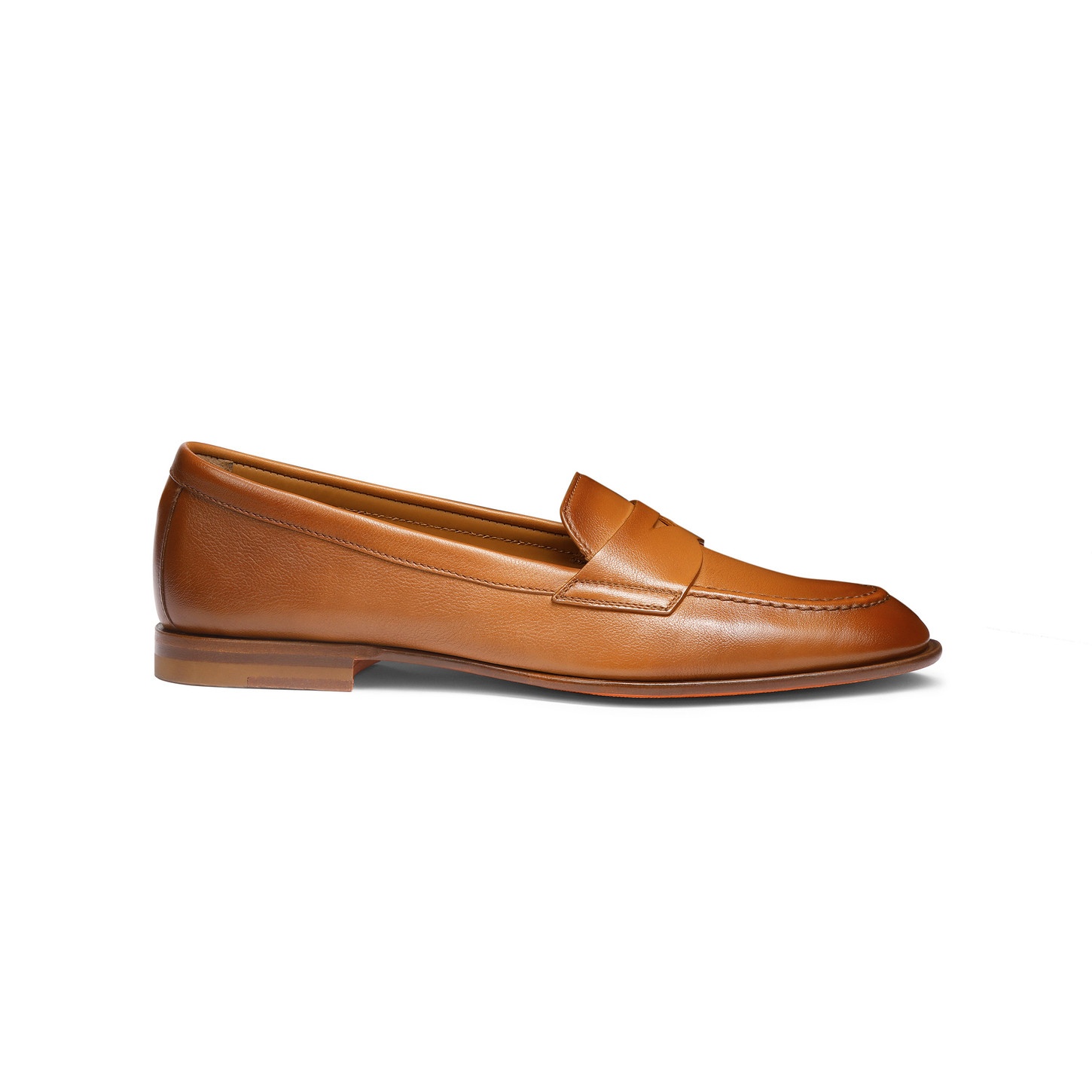 Women’s brown leather penny loafer - 1