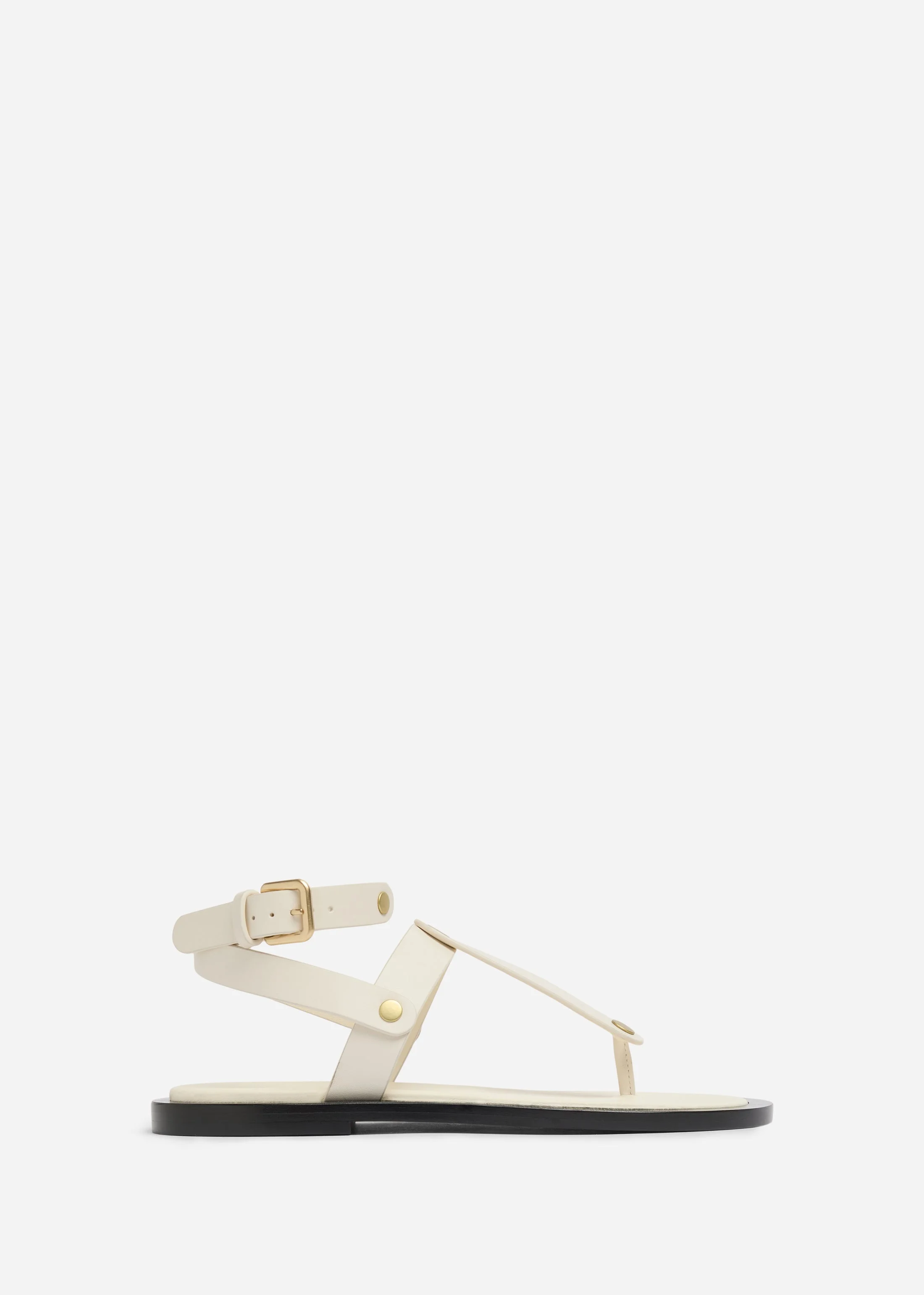 Ankle Wrap Sandal in Calf Skin Leather - 1