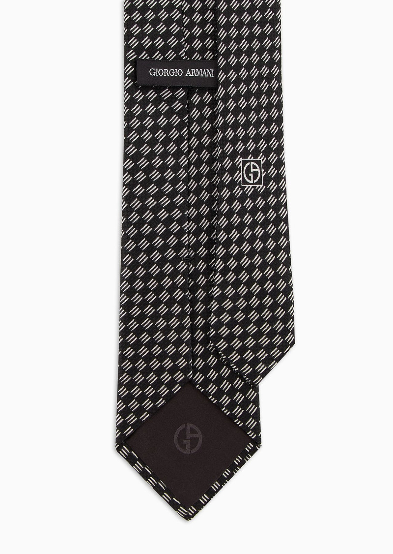 GIORGIO ARMANI Pure silk jacquard tie outlook