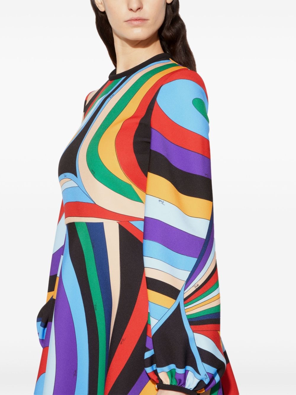 Iride-print mini dress - 5
