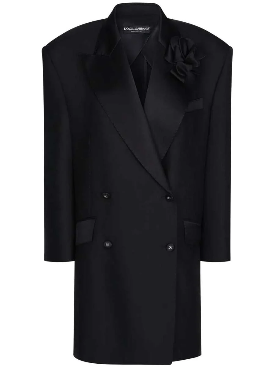 Dolce & Gabbana Blazer With Floral Appliqué - 1