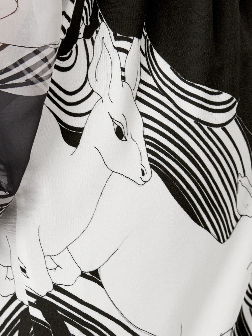 abstract deer print skirt - 5