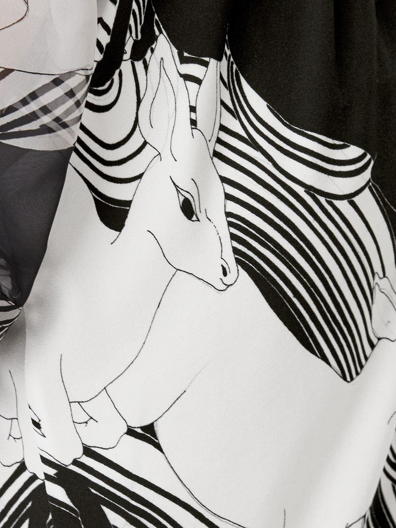 abstract deer print skirt 5