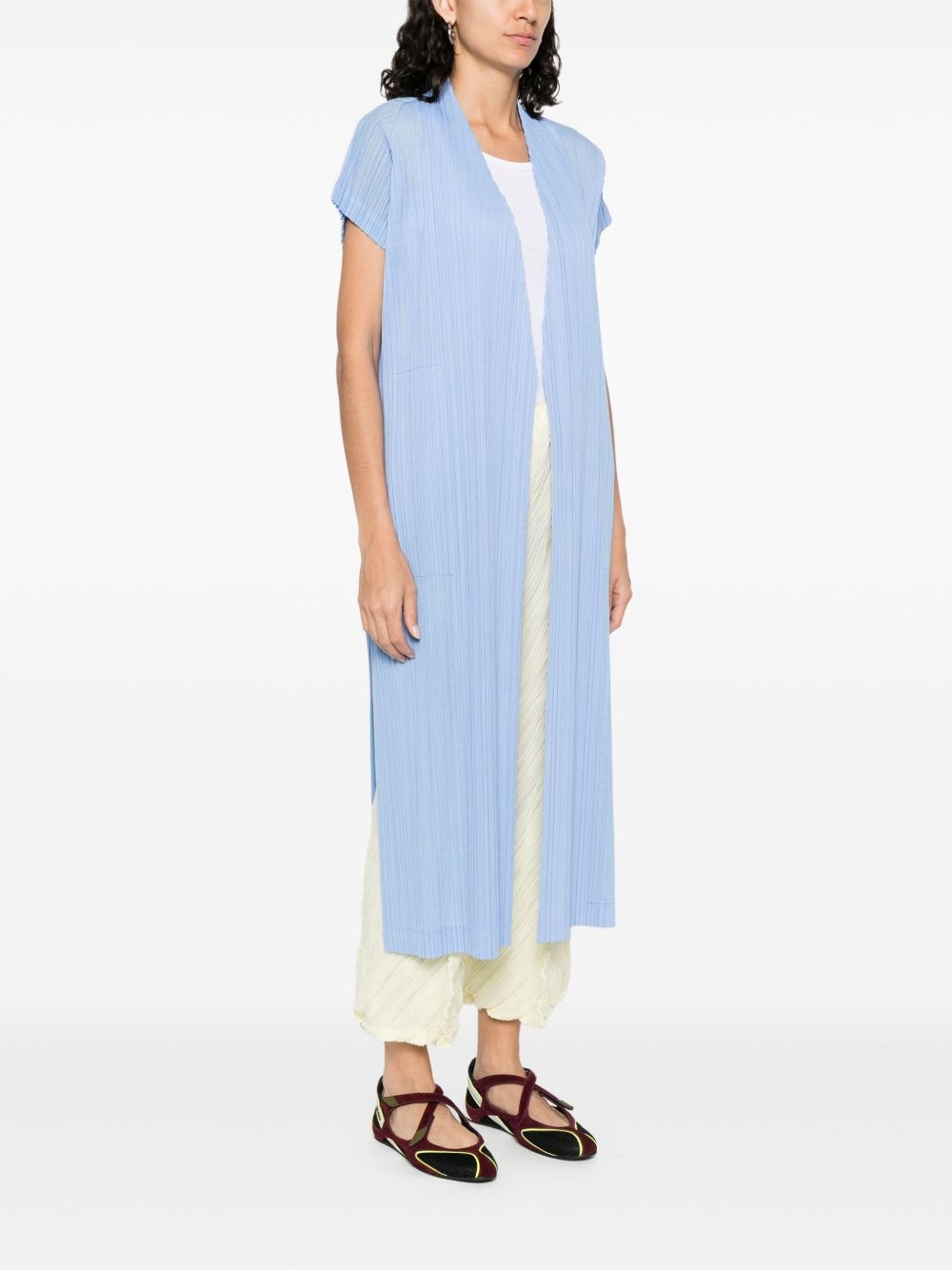 pleated oversized coat - 3