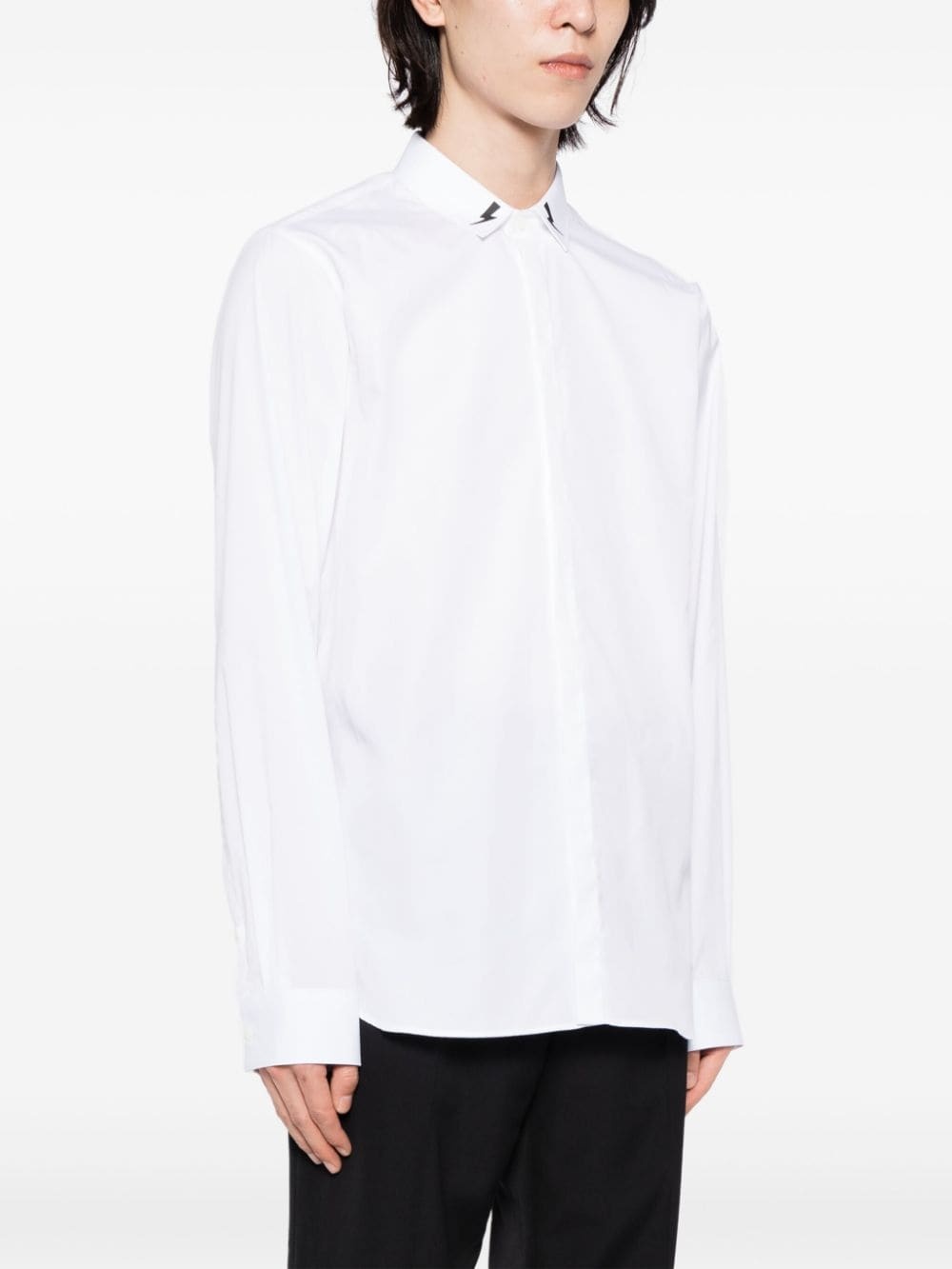 Thunderbolt-print cotton shirt - 3