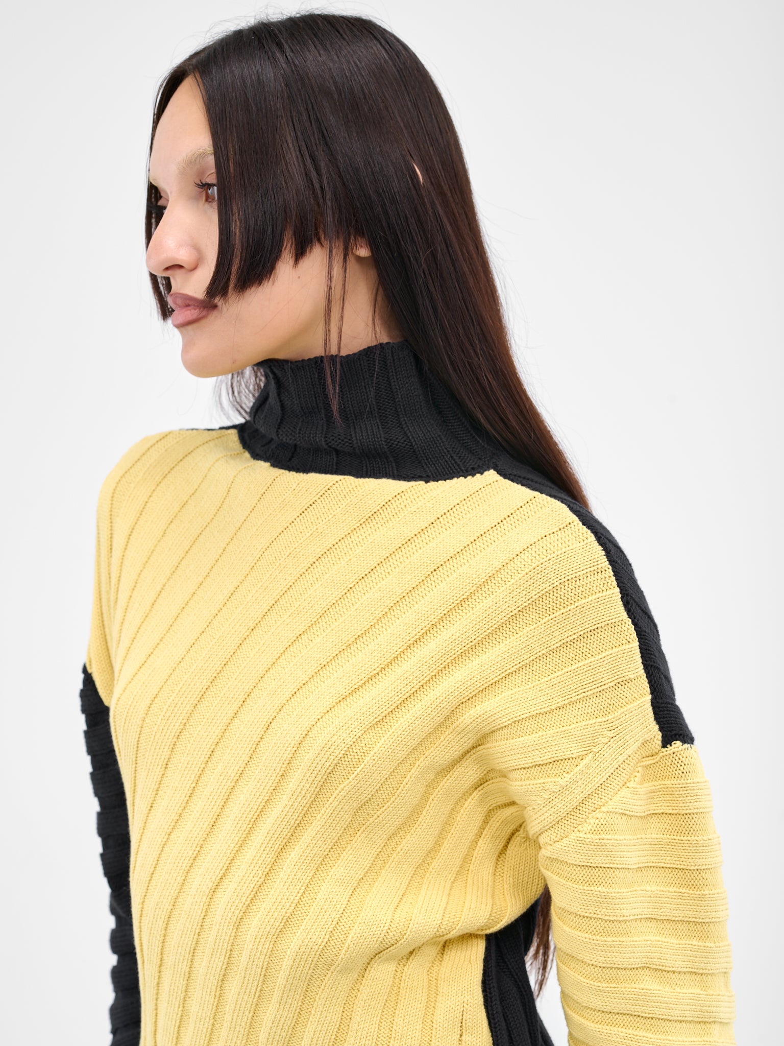Asymmetric Rib Knit Jumper - 6