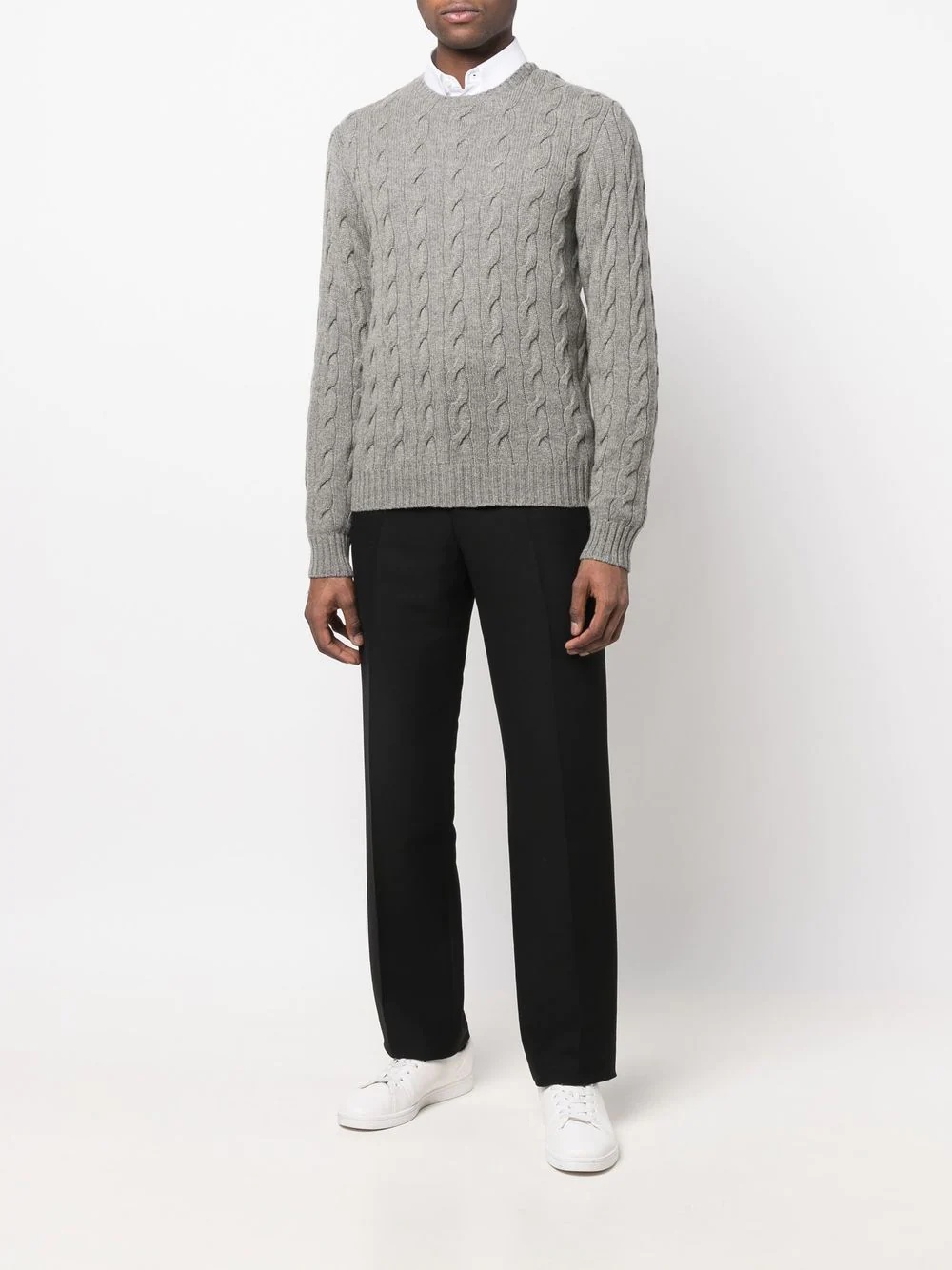 cable-knit cashmere jumper - 2