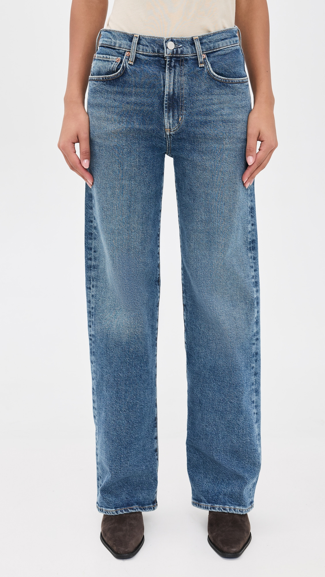 Harper Jean: Mid Rise Relaxed Straight - 6