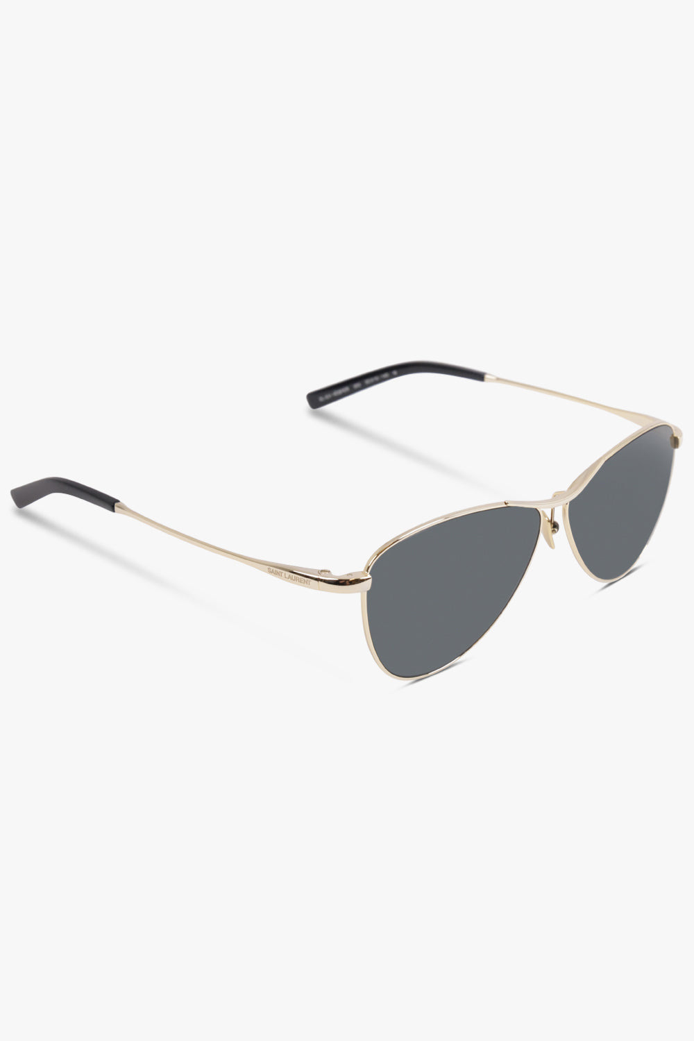 SL 831 ANGLED AVIATOR SUNGLASSES | BLACK/GOLD - 2