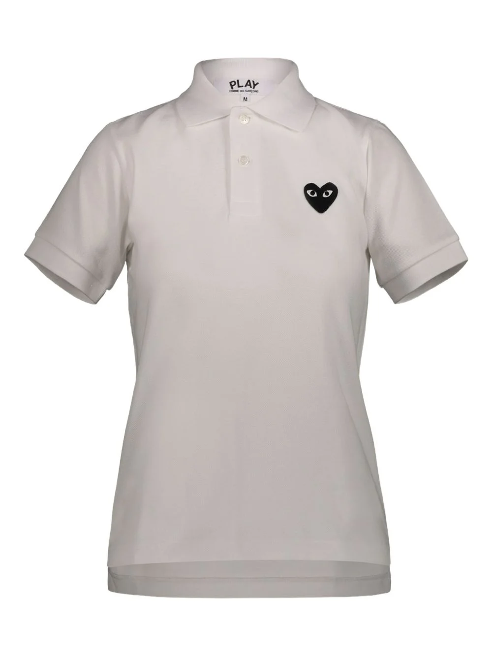 embroidered-heart cotton polo - 1