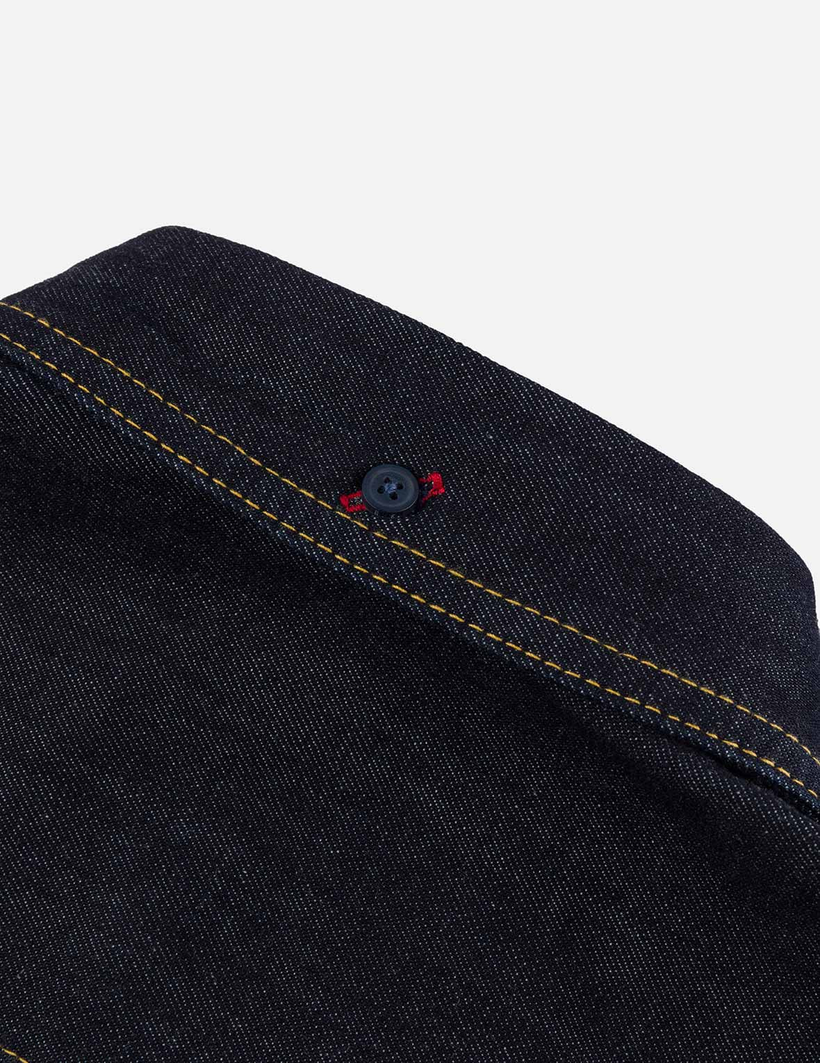 Seagull Embroidery Regular Fit Denim Long-sleeve Shirt - 11
