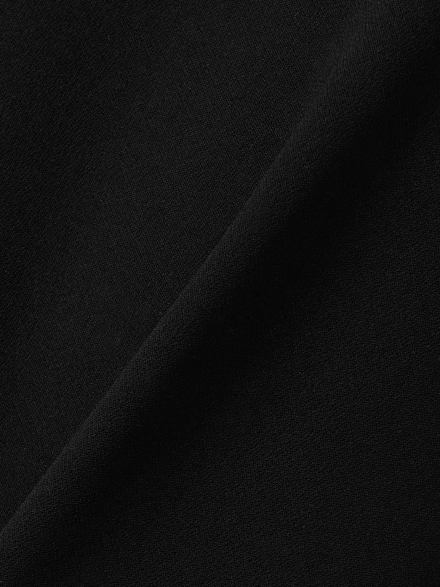 Marlow crepe wide-leg pants Black - 4