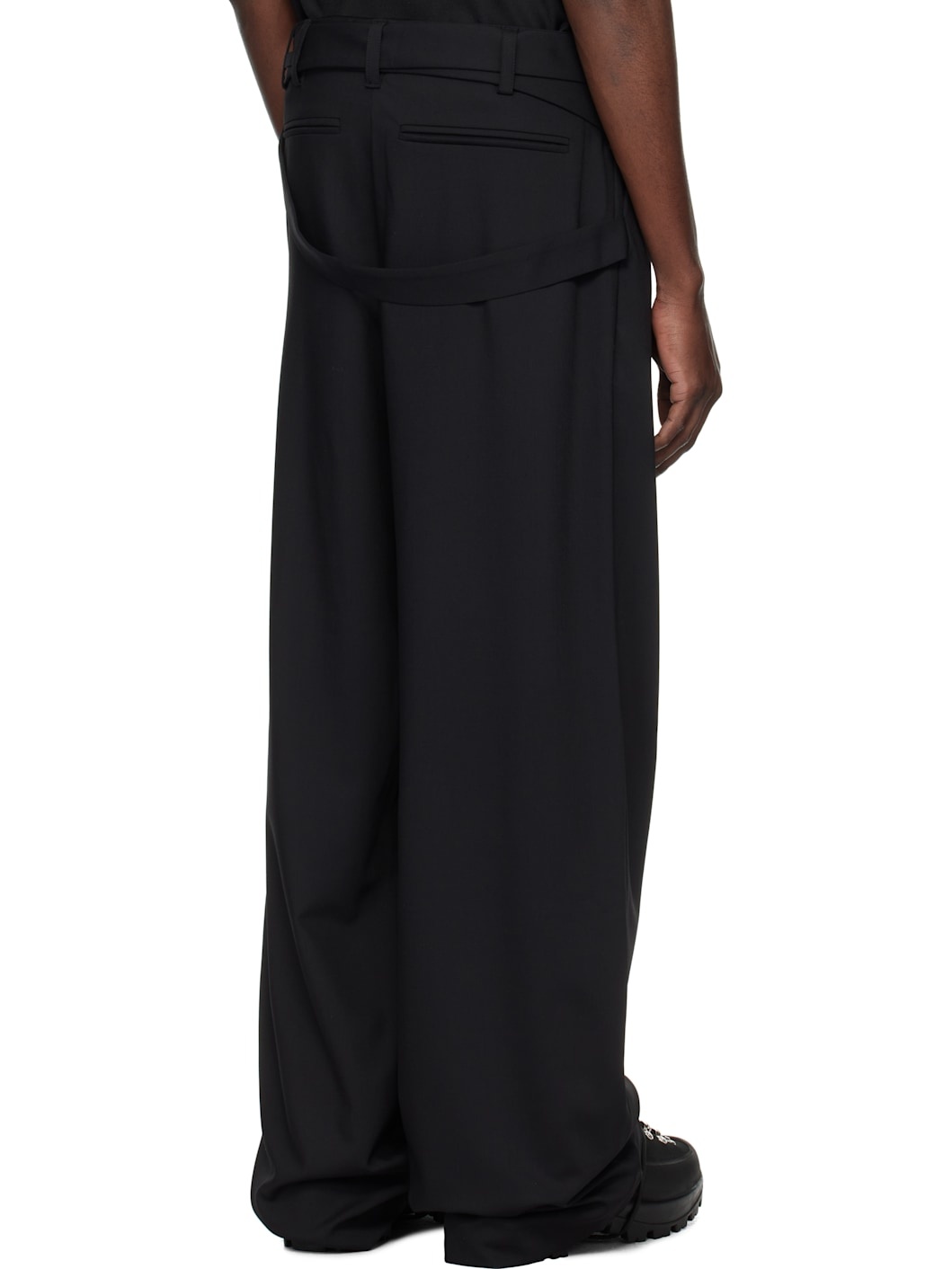 Black Aegis Tailored Trousers - 3