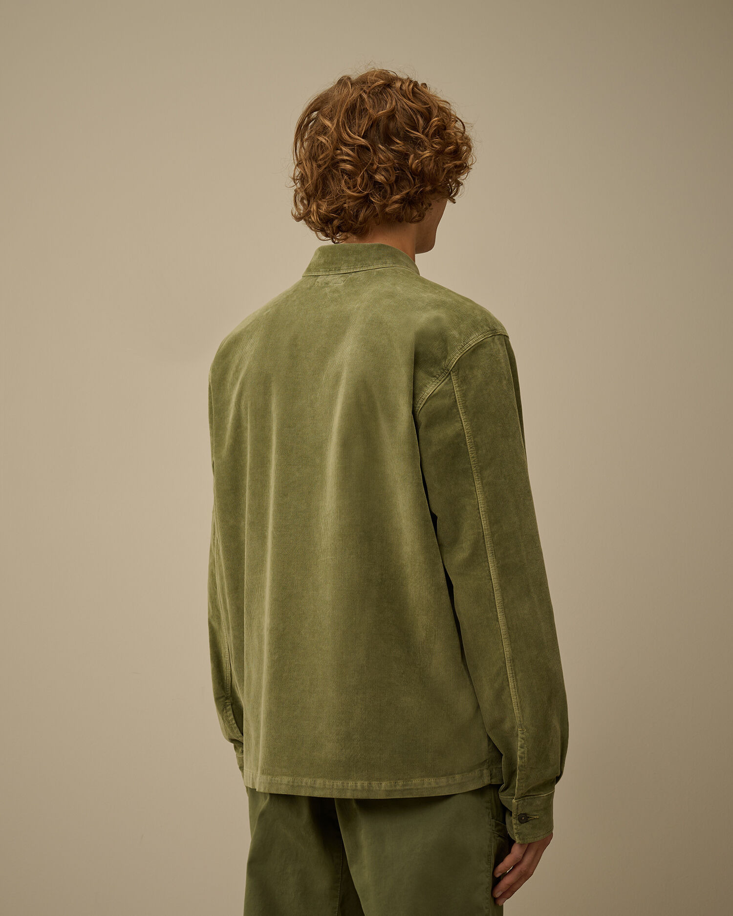 Corduroy Lens Button Overshirt - 4