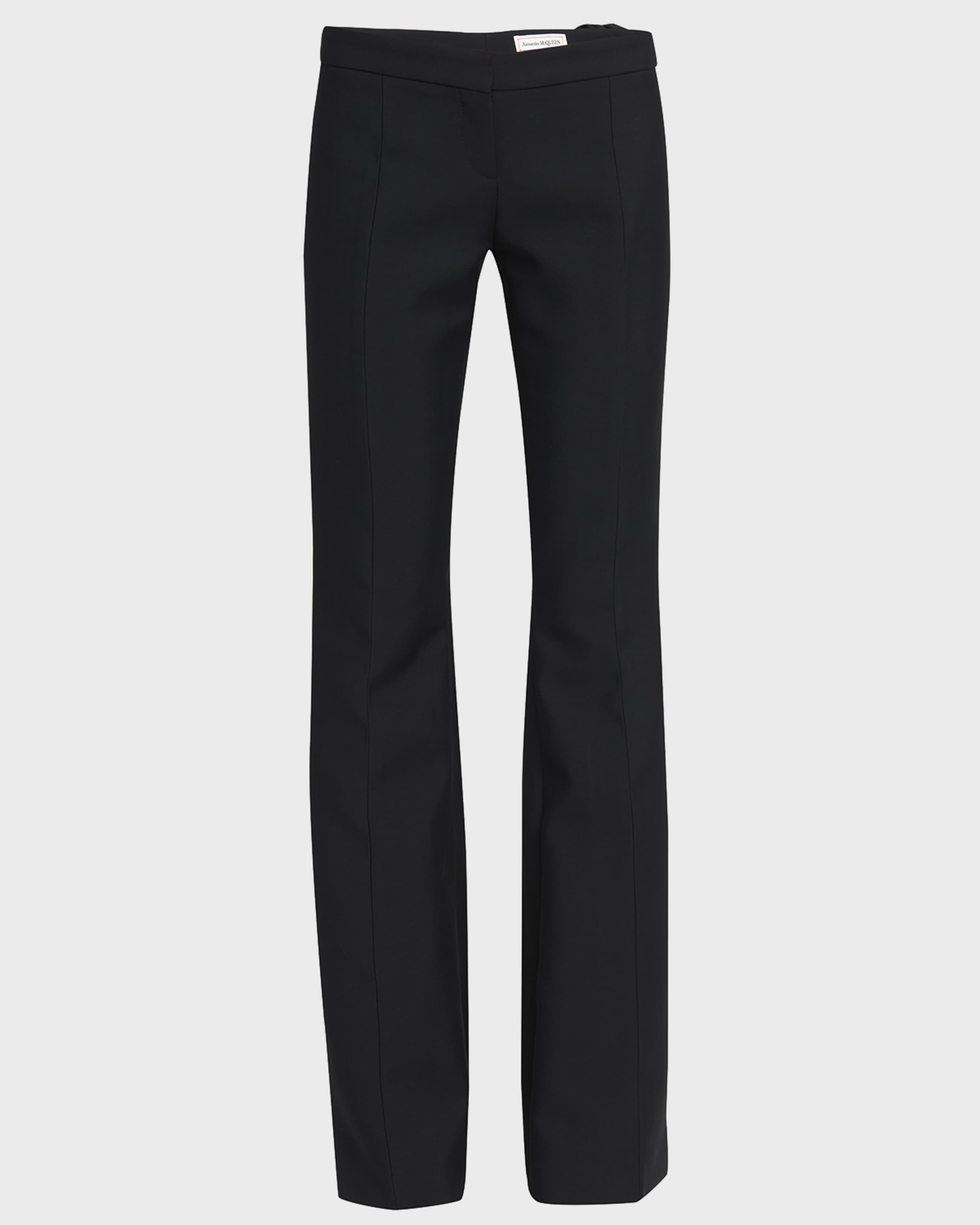 Narrow Bootcut Trousers in Black