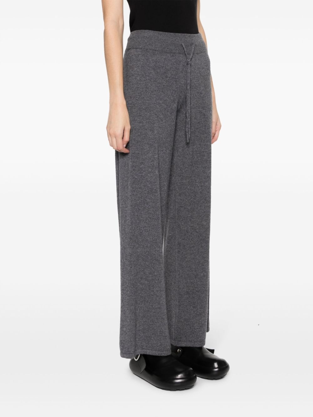 high-rise cashmere trousers - 3